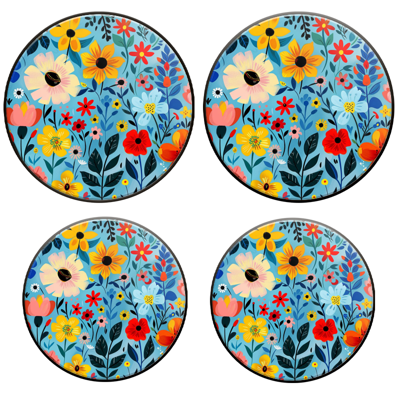 BaHomeck Electric Stove Burner Covers Set of 4,Round Metal Gas Stove ...