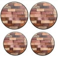 thumbnail image 1 of BaHomeck Electric Stove Burner Covers Set of 4,Round Metal Gas Stove Burner Covers 8 Inch and 10 Inch,Kitchen Decor,Wooden Wall Made Of Rectangular Planks In Various Shades, 1 of 2