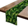 thumbnail image 1 of BaHomeck Table Runner 13*72 In,Set Of 1 Lush Green Leaves Symbolizing Growth And Vitality High Density Cotton Linens Machine Washable Table Runner For Kitchen Dining Table Coffee Table Decor, 1 of 4