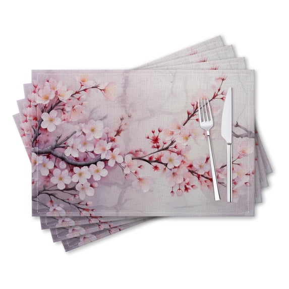 BaHomeck placemats Set of 4 rectangle Linen Cotton Placemats for Dining ...