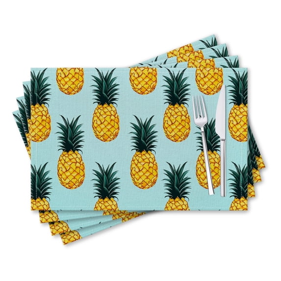 BaHomeck placemats Set of 4 rectangle Linen Cotton Placemats for Dining ...