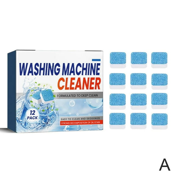 BaYuYPOO 12/24pcs Washing Machine Cleaning Tablets Effervescent Detergent Accessories Cleaning Cleaning Cleaner C2n3 Household Tablets
