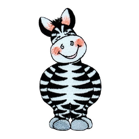 BaZooples Iron-on Patch Applique (Zach Zebra)