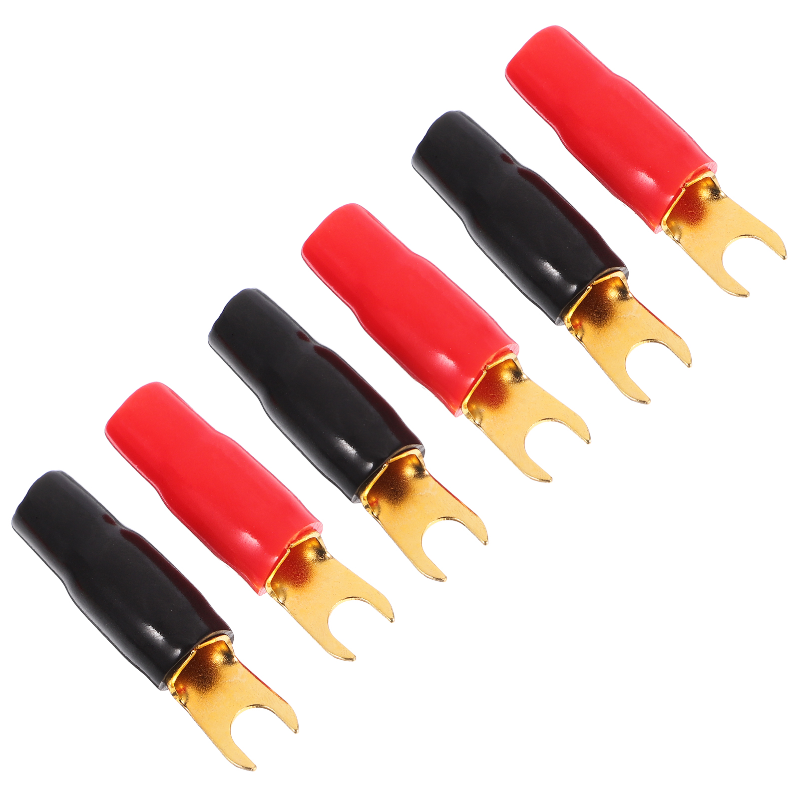 Baade 3 Pairs Plated 0 Gauge Spade Terminal Crimp Connectors Adapters
