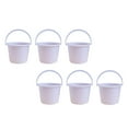 Baade 6Pcs Disposable Round Buckets Painting Buckets Coating Buckets