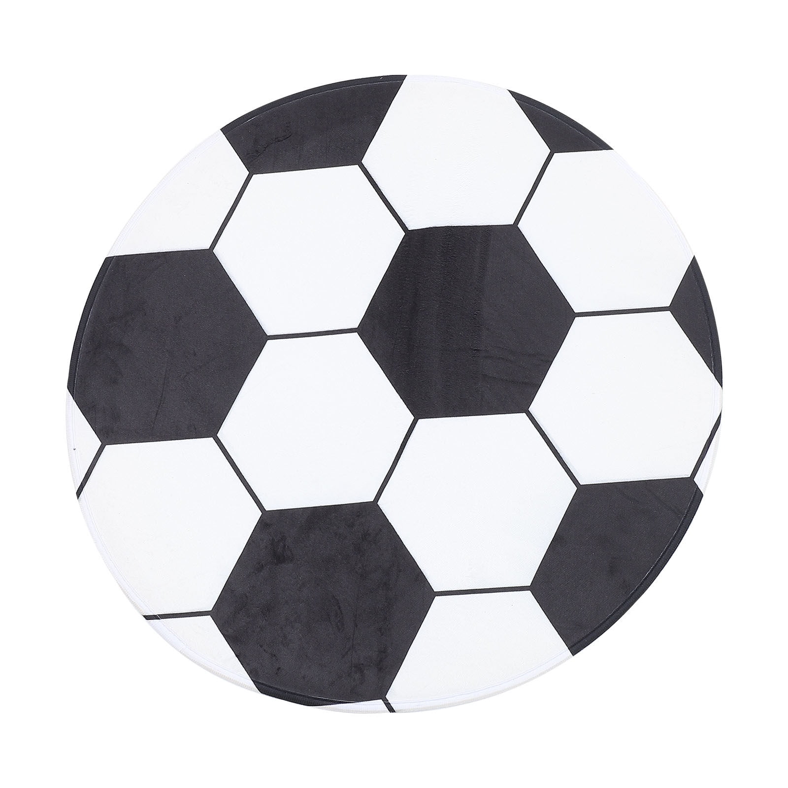 Baade Decorative Football Carpet Round Soccer Rug Front Door Floor Mat 