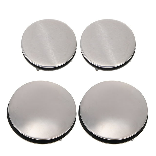 Baade Kitchen Sink Faucet Hole Cover,4pcs Stainless Steel Washbasin Tap