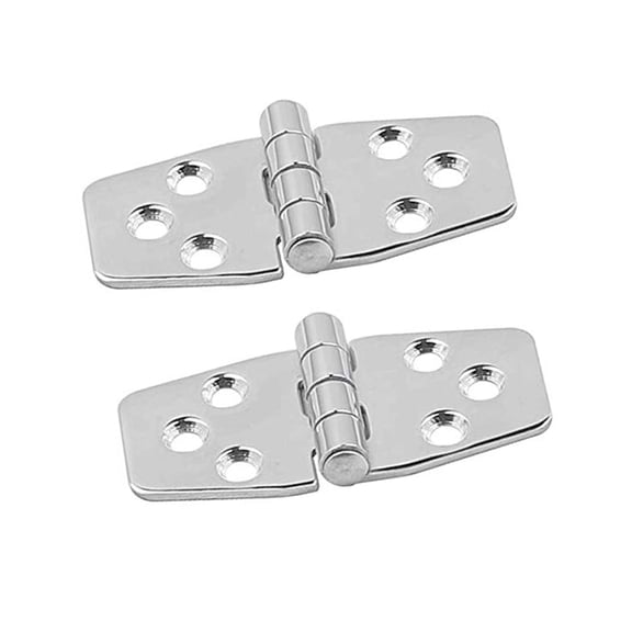 SEWOART Heavy Duty Stainless Steel Concealed Door Hinges, Plated, 2 Pieces for Secure Door Installation