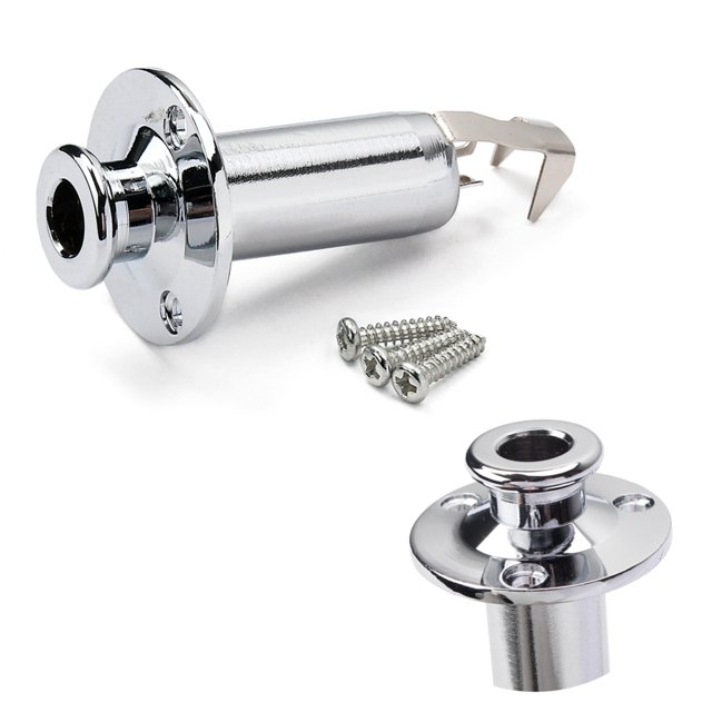 Baade Threaded Stereo Mono Cylinder Output Jack Flush End Pin Strap