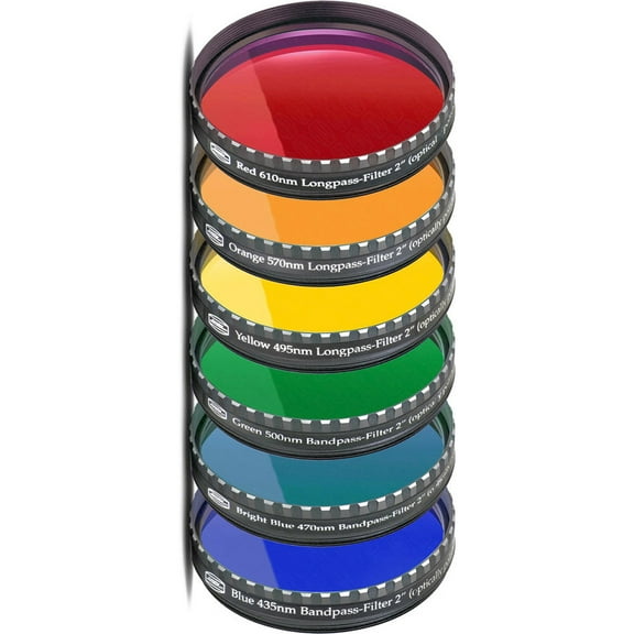Baader Planetarium Premium Six-Piece Color Filter Set, 2" Eyepiece