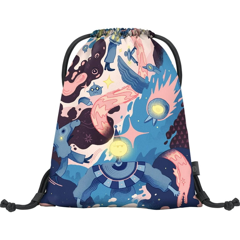 Baagl Drawstring Backpack Sport Bag Cinch Bag Gym Sack for Teenagers and Adults Walmart