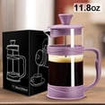thumbnail image 1 of Baalaka French Press Coffee Maker, Coffee Press of 18/8 Stainless Steel Filter 11.8 OZ, Mini Camping French Press for Travel& Home Gift, 1 of 5