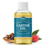Baar Castor Oil, 4 oz - Cold-Pressed, Cold-Processed, Hexane Free
