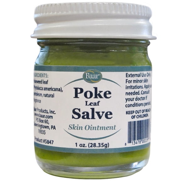Baar Poke Leaf Salve, 1 Ounce Jar