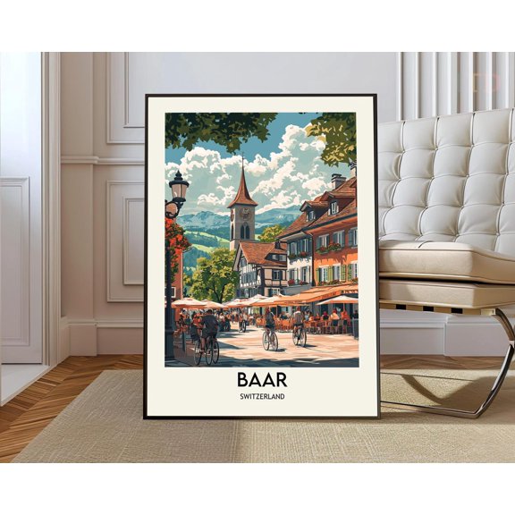 Baar Zug Switzerland Poster Unframed Paper Print