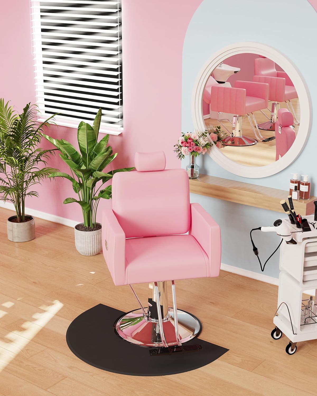 Baasha Reclining Salon Chair for Hair Stylist, UK Ubuy