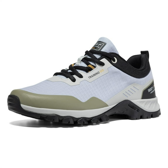 Baasploa Men Hiking Shoes Fashion Outdoor Camping Waterproof Lace-Up Sneakers Male Casual Non-Slip Running Walking Shoes