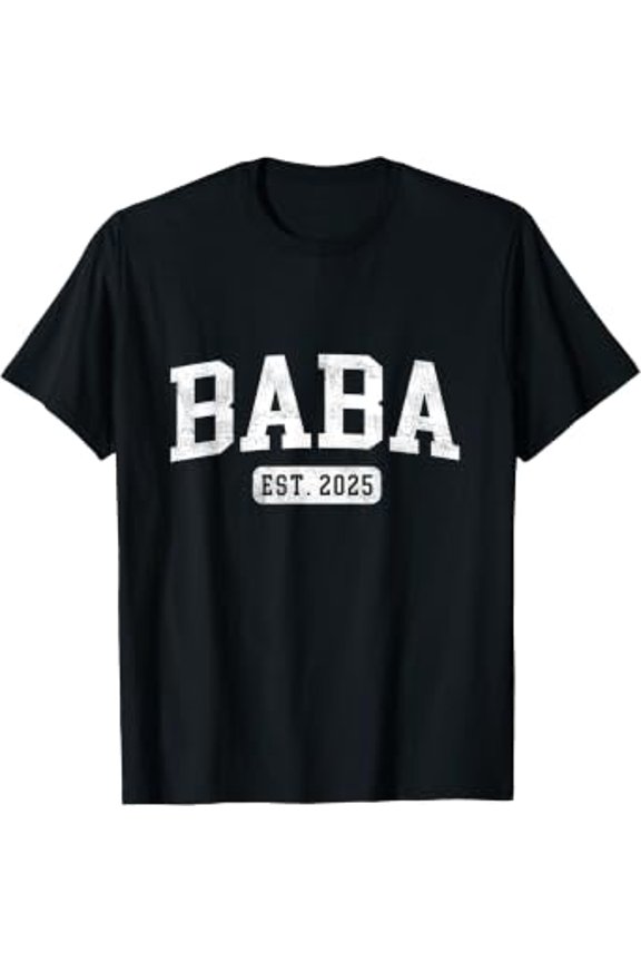 Baba Est 2025 Promoted To Baba Announcement T-Shirt