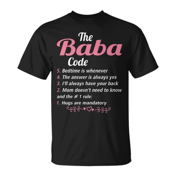 Baba Grandma The Baba Code TShirt - Walmart.com
