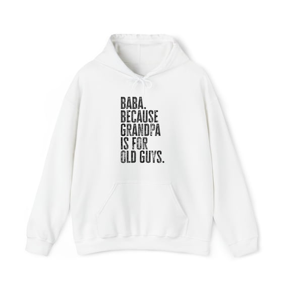 Baba New Grandpa Fathers Day Grandfather Hoodie, Gifts, Hooded Sweatshirt