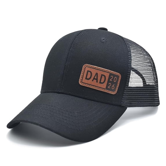 Babaley Mens Trucker Hat Front Fabric Back Mesh Dad Cap Curved Brim Adjustable Breathable Stylish Outdoor Sports Headwear
