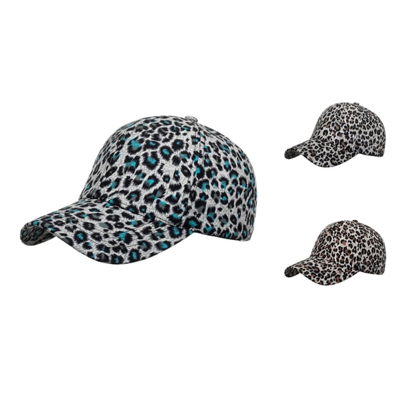Babaley Unisex Baseball Cap Leopard Print Stylish Breathable Comfort Adjustable Beach Sun Hat