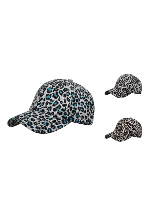 Unisex Baseball Cap Leopard Print Stylish Breathable Comfort Adjustable Beach Sun Hat