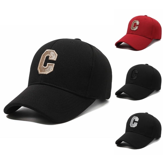 Babaley Unisex Baseball Cap Letter C Embroidered Stylish Outdoor Sun Hat Summer Casual Headwear
