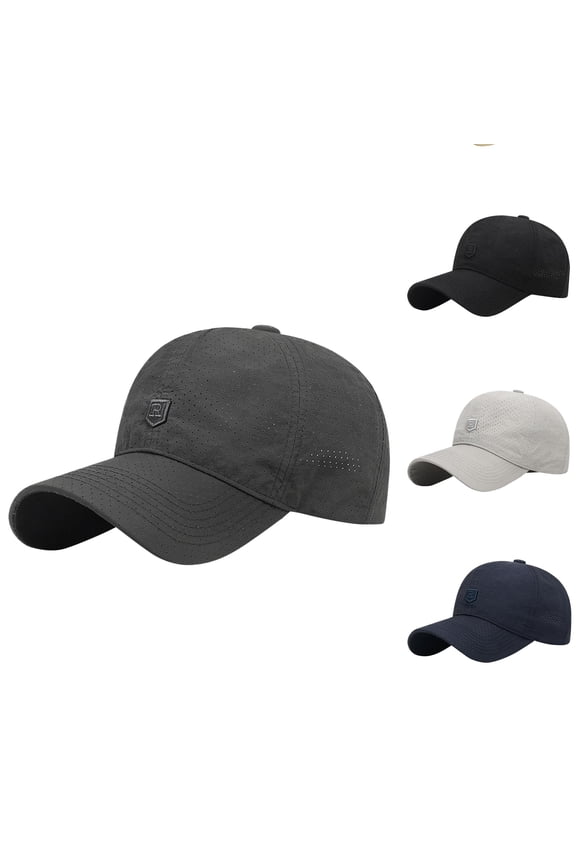 Unisex Baseball Cap Letter R Embroidered Breathable Sun Protection Outdoor Sports Hat Comfy Versatile Head Cap