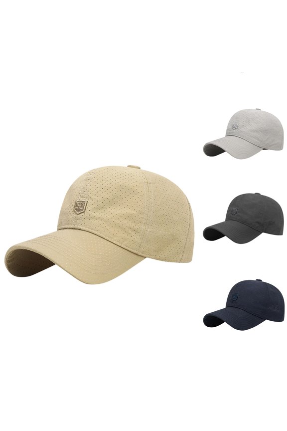 Unisex Baseball Cap Letter R Embroidered Breathable Sun Protection Outdoor Sports Hat Comfy Versatile Head Cap