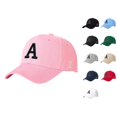 thumbnail image 1 of Babaley Womens Baseball Cap Vintage Adjustable A Letter Embroidered Sun Hat Spring Summer Stylish Casual Headwear, 1 of 2