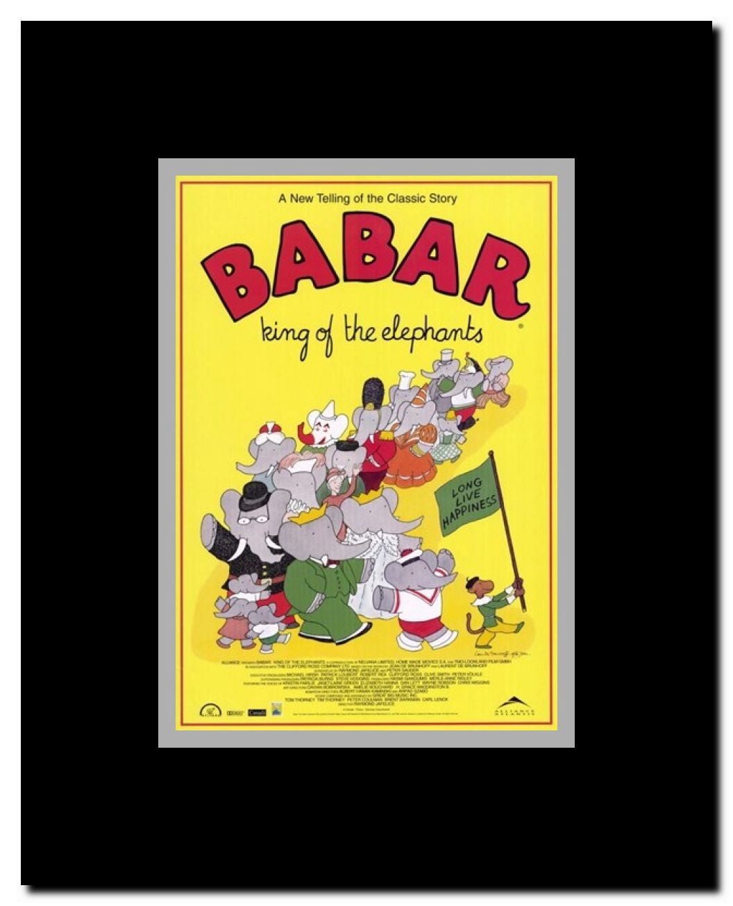 Babar: King of the Elephants Framed Movie Poster