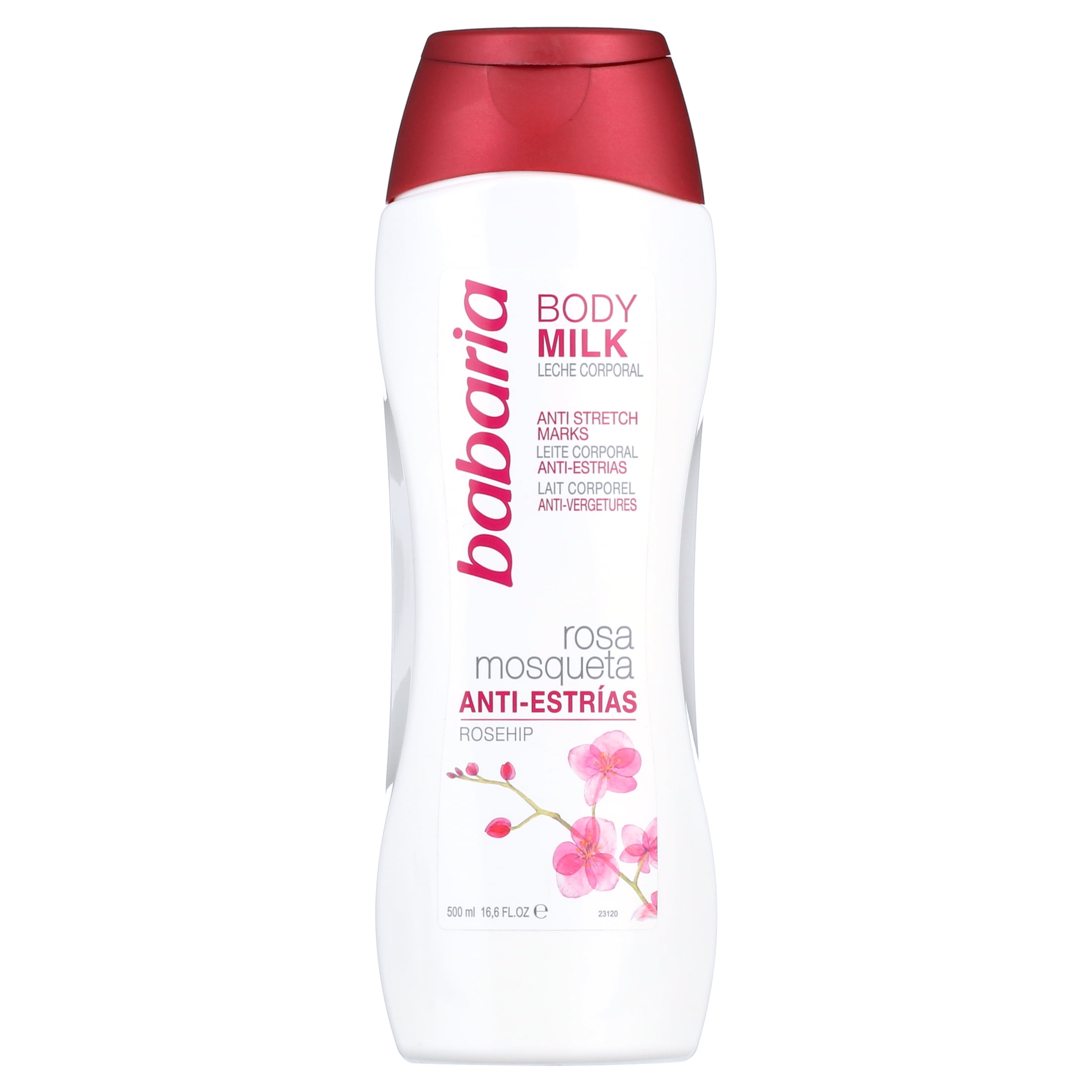 Babaria Anti-Stretch Marks Body Milk with Rosehip Oil Stretch Marks Reducer 16.6 fl. oz.