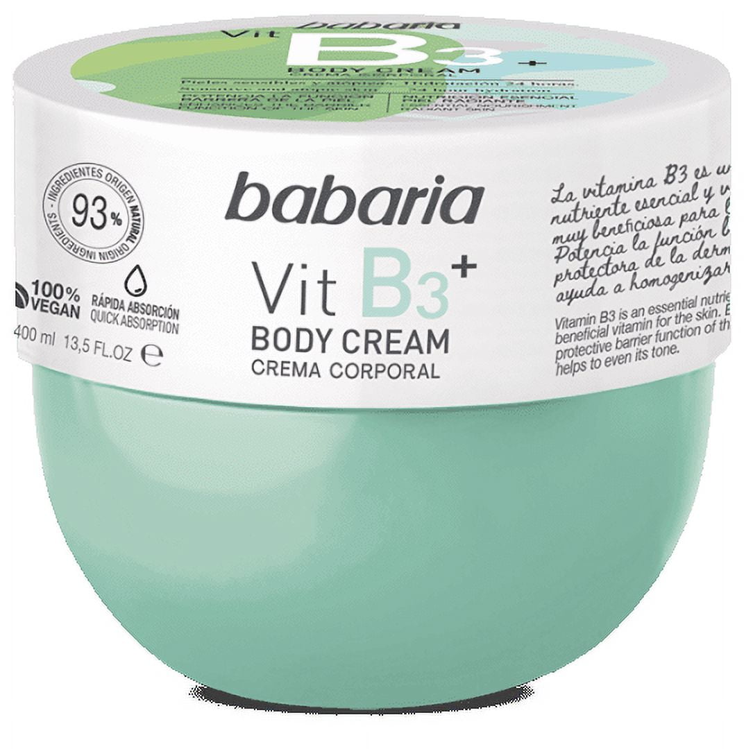 Babaria Body Cream Vitamin B3 13.5 Oz