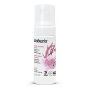 Babaria Cleansing and Moisturizing Mousse with Rosehip and Red Algae 5.1 fl oz   Gentle Face Wash, Hydrating Foaming Facial Cleanser for Daily Use
