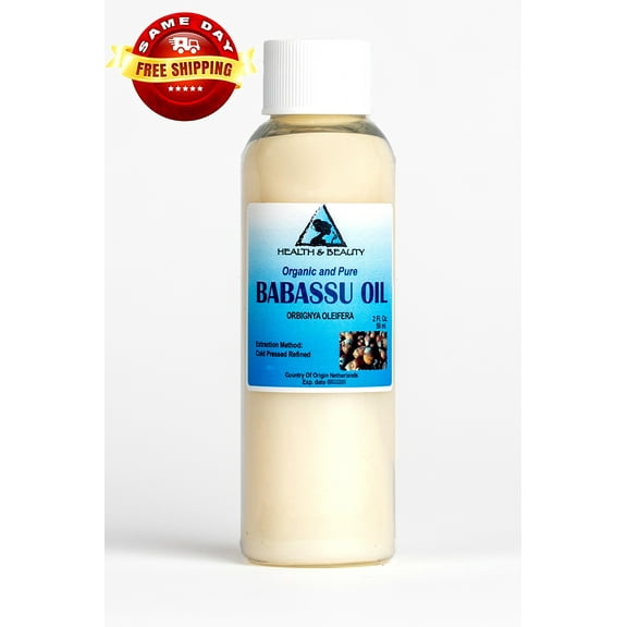 Babassu Oil Organic Carrier Cold Pressed Natural Fresh Premium 100% Pure 2 oz