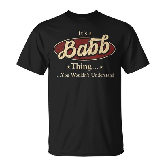 Babb Shirt Personalized Name Gifts T Shirt Name Print T Shirts Shirts With Names Babb Unis