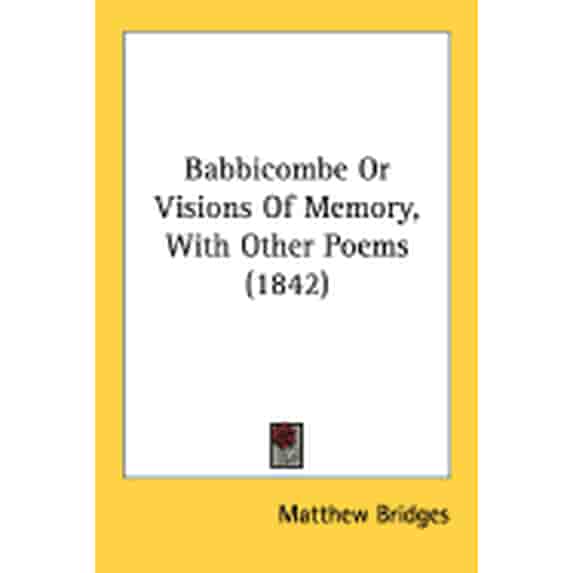 Babbicombe Or Visions Of Memory, With Other Poems (1842) (Paperback)