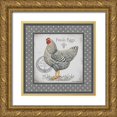 thumbnail image 1 of Babbit, Gwendolyn 12x12 Gold Ornate Wood Framed with Double Matting Museum Art Print Titled - Farm Fresh Eggs II, 1 of 4