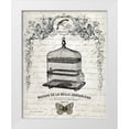 thumbnail image 1 of Babbit, Gwendolyn 15x18 White Modern Wood Framed Museum Art Print Titled - French Birdcage II, 1 of 4