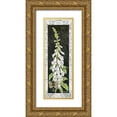 thumbnail image 1 of Babbitt, Gwendolyn 11x24 Gold Ornate Wood Framed with Double Matting Museum Art Print Titled - Foxglove, 1 of 4