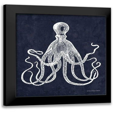 Babbitt, Gwendolyn 12x12 Black Modern Framed Museum Art Print Titled - Octopi II