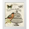 thumbnail image 1 of Babbitt, Gwendolyn 12x14 White Modern Wood Framed Museum Art Print Titled - Music Bird I, 1 of 4