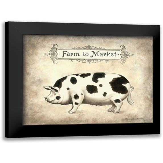 Babbitt, Gwendolyn 14x12 Black Modern Framed Museum Art Print Titled - Farm to Market