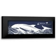 thumbnail image 1 of Babbitt, Gwendolyn 14x7 Black Modern Framed Museum Art Print Titled - Indigo Whale II, 1 of 5