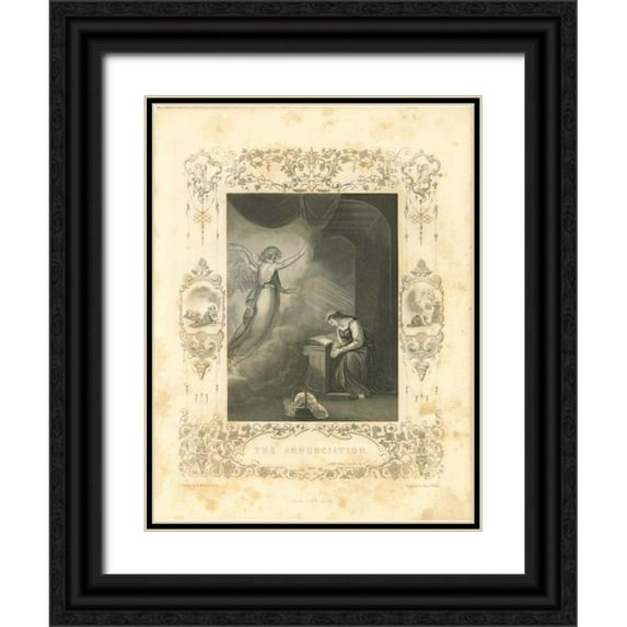 Babbitt, Gwendolyn 15x18 Black Ornate Wood Framed with Double Matting Museum Art Print Titled - Faith Engraving VI