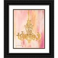thumbnail image 1 of Babbitt, Gwendolyn 15x18 Black Ornate Wood Framed with Double Matting Museum Art Print Titled - Pink and Gold I, 1 of 4