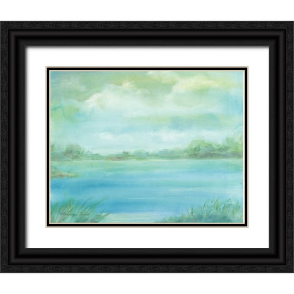 Babbitt, Gwendolyn 18x15 Black Ornate Wood Framed with Double Matting Museum Art Print Titled - Marsh