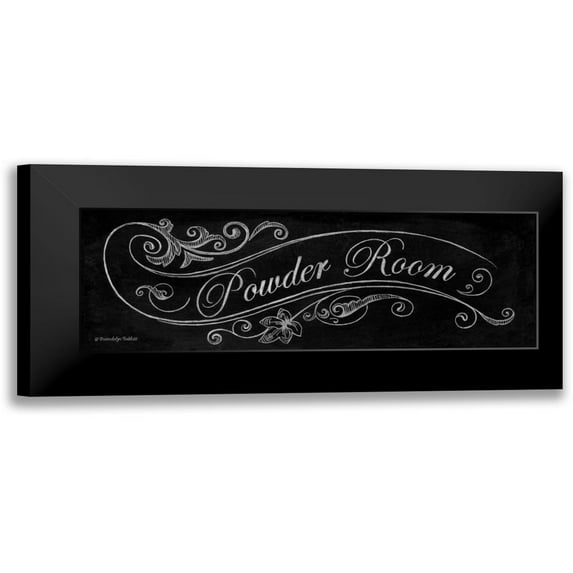 Babbitt, Gwendolyn 18x9 Black Modern Framed Museum Art Print Titled - Chalk Powder Room