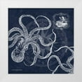 thumbnail image 1 of Babbitt, Gwendolyn 20x20 White Modern Wood Framed Museum Art Print Titled - Octopi on Indigo I, 1 of 4